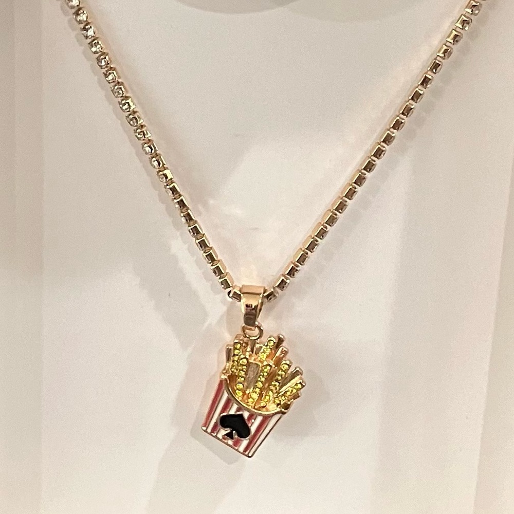 Kate Spade Necklace with French Fry Pendant - Picture 5 of 5
